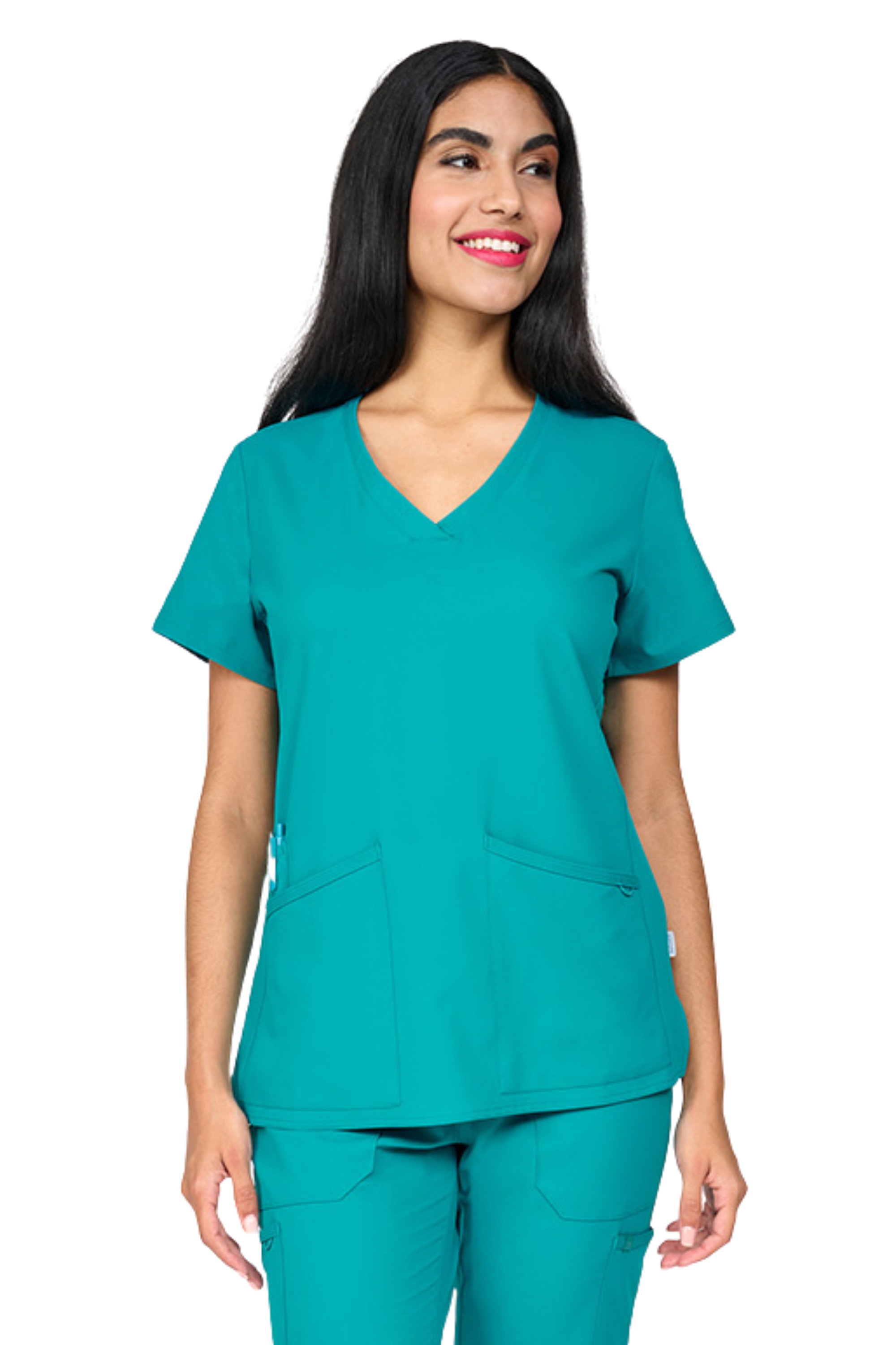 POLERA CLINICA MUJER STUDIO 1165 TURQUESA