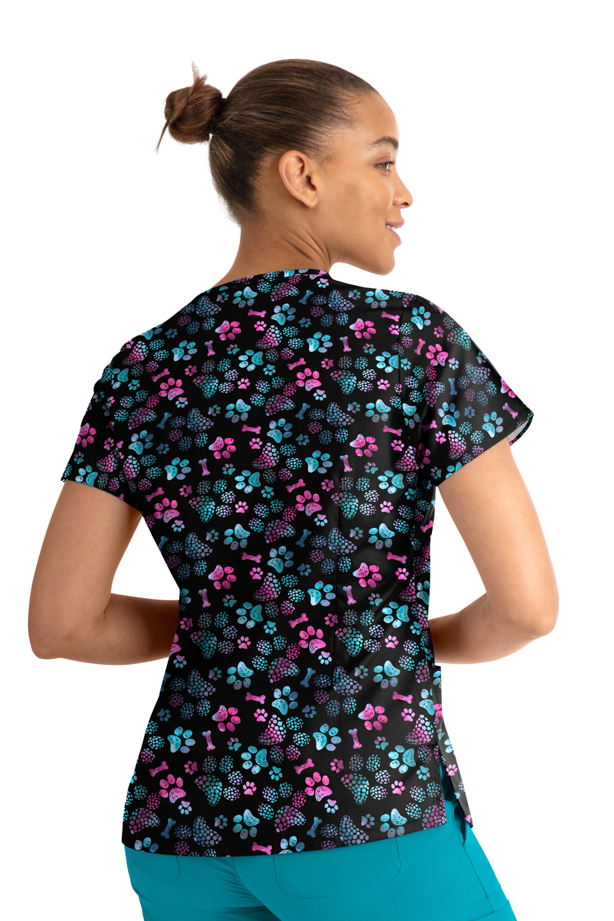POLERA CLINICA MUJER ESTAMPADA MAEVN 1767 OMPA