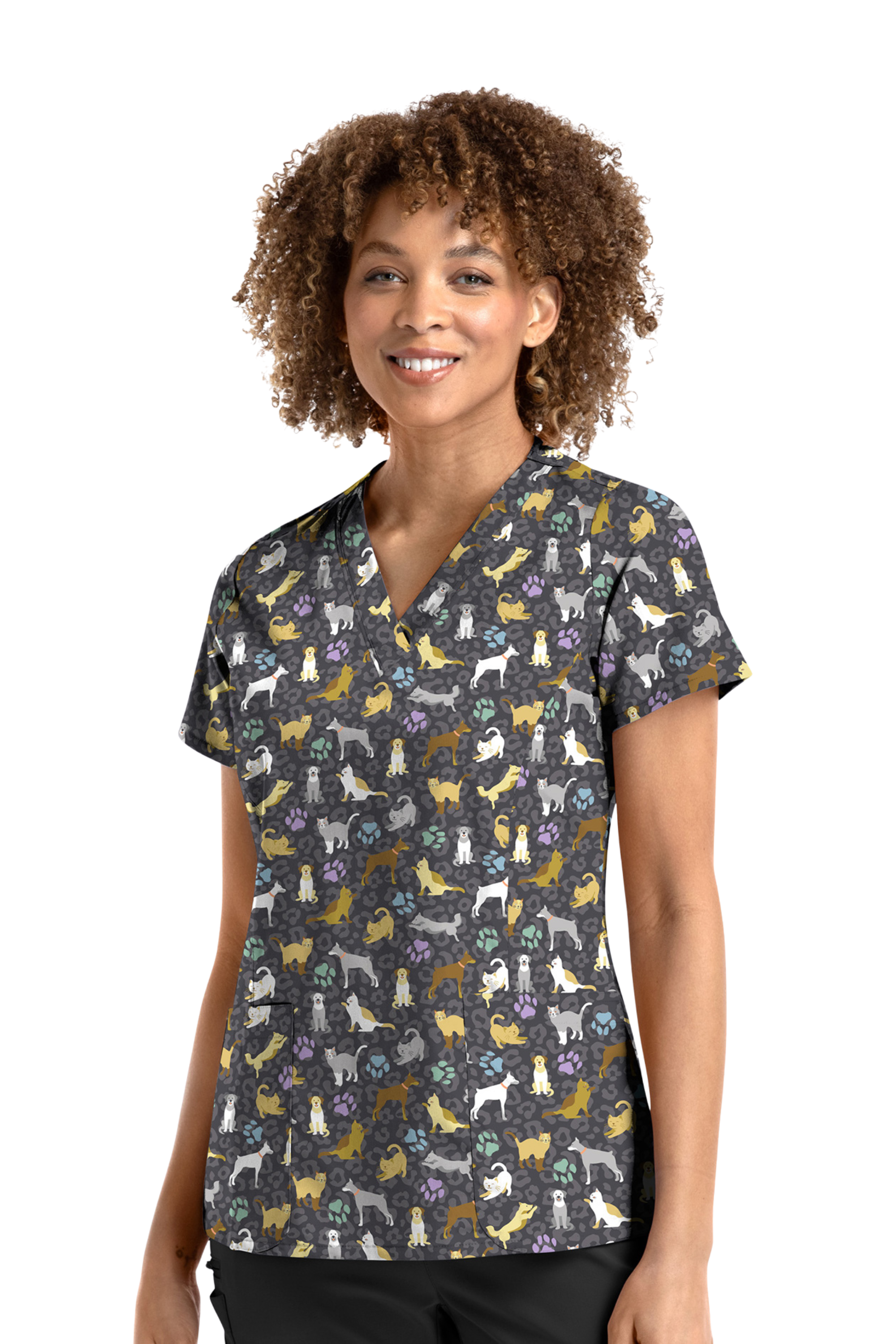 POLERA CLINICA MUJER ESTAMPADA MAEVN 1767 WIPT