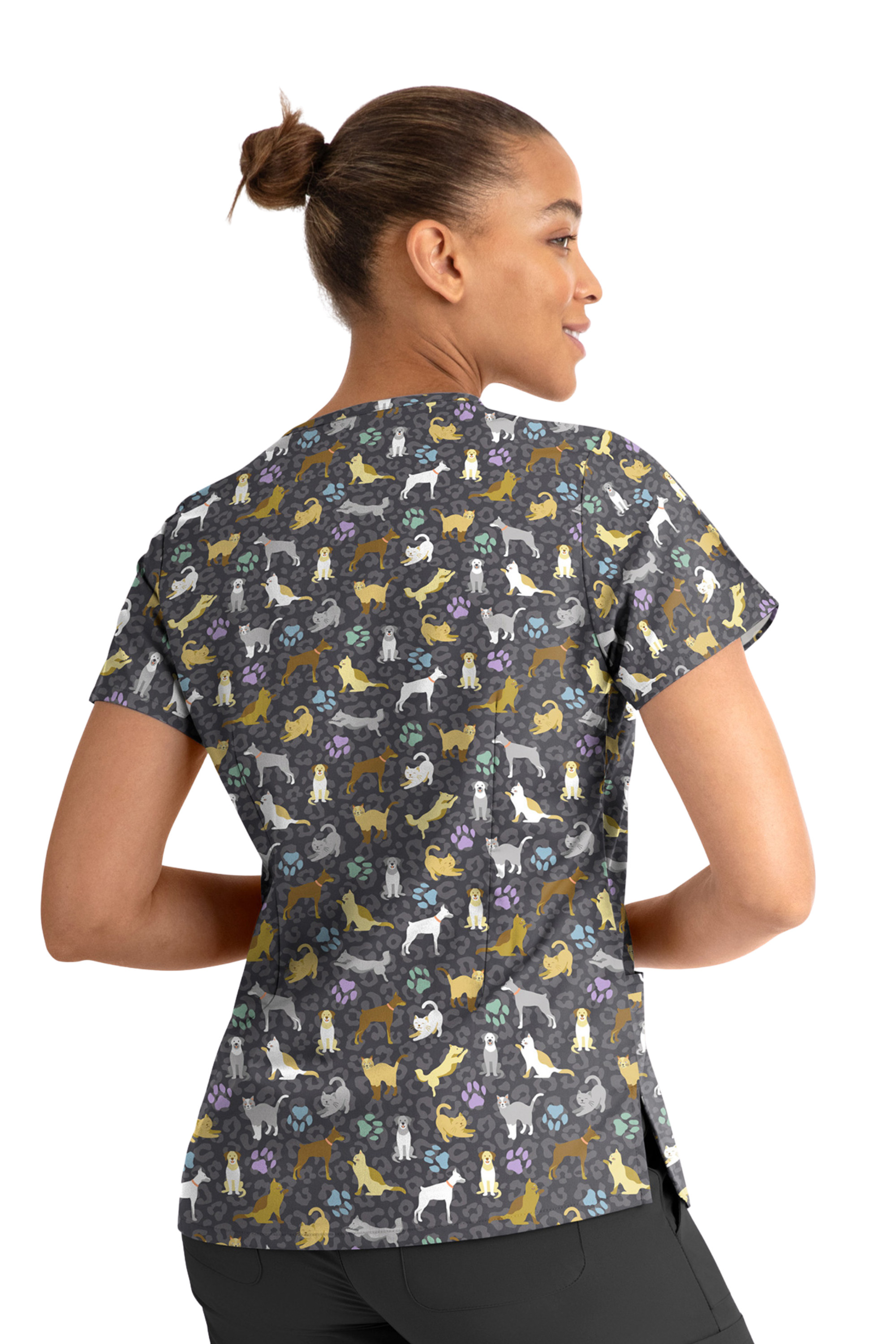 POLERA CLINICA MUJER ESTAMPADA MAEVN 1767 WIPT