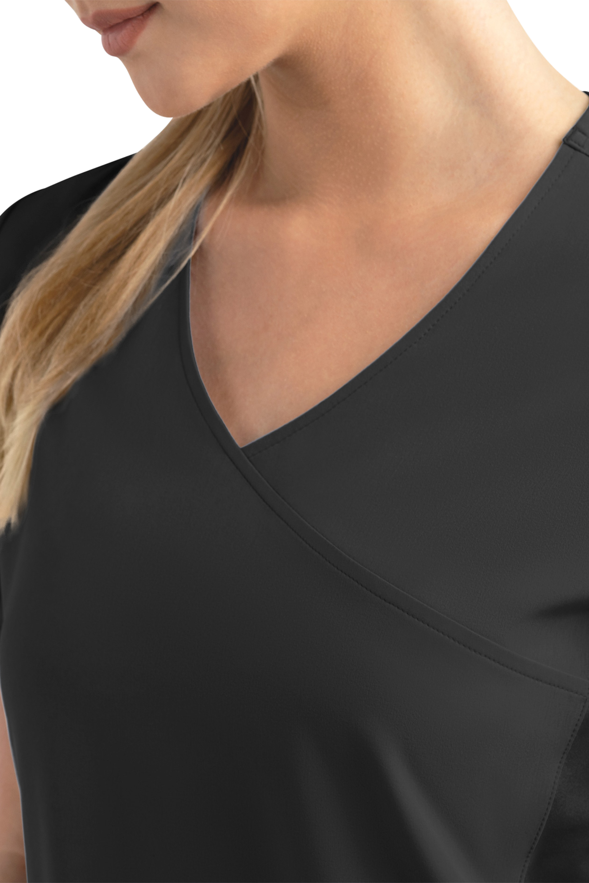 POLERA CLINICA MUJER MATRIX IMPULSE 4520 NEGRA