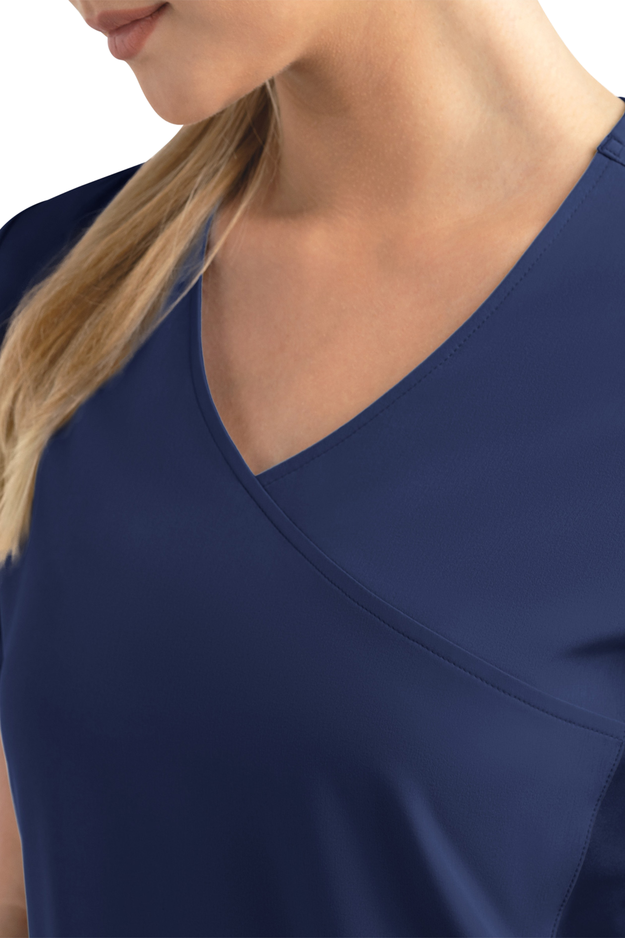 POLERA CLINICA MUJER MATRIX IMPULSE 4520 AZUL MARINO
