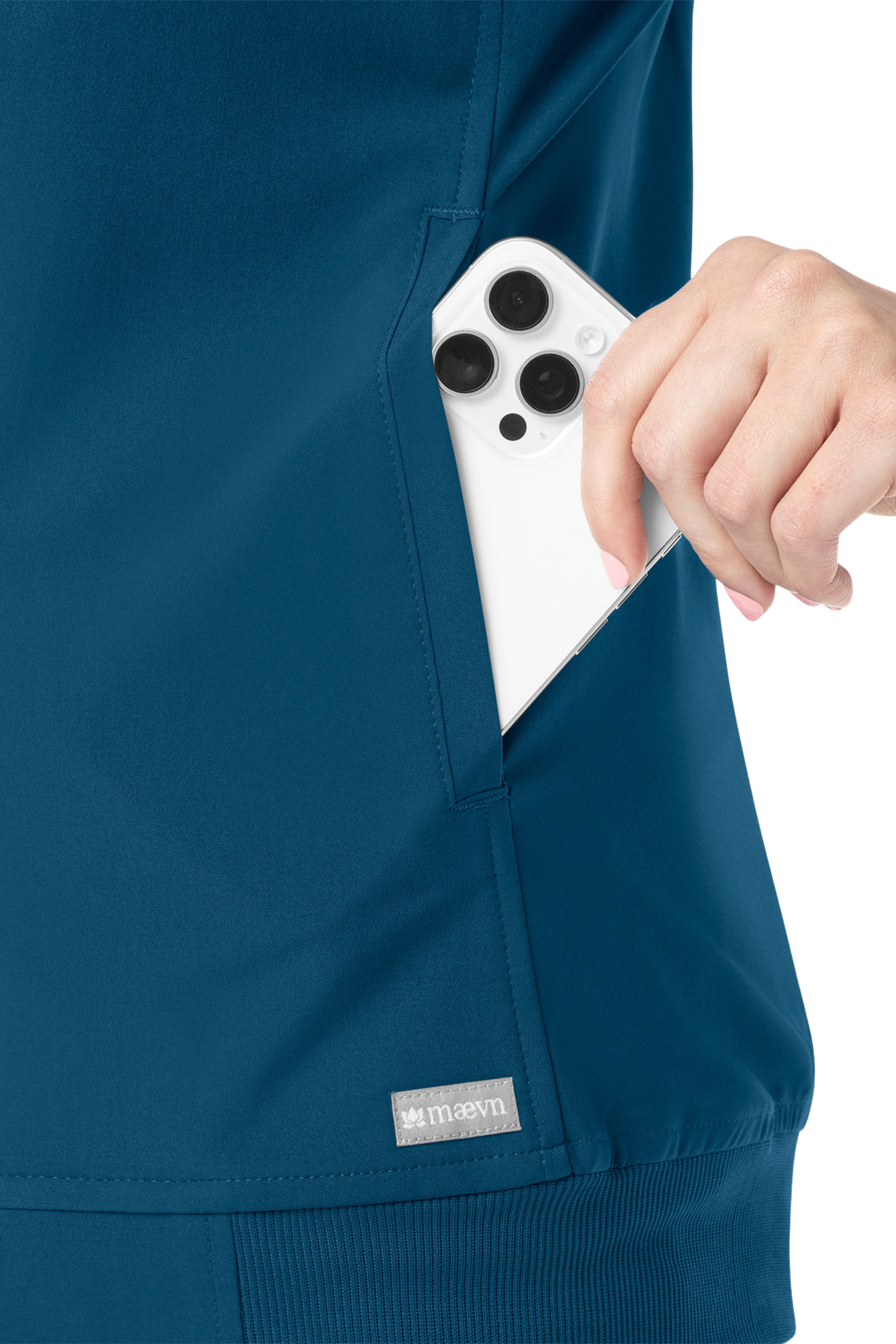 CHAQUETA CLINICA MUJER MOMENTUM 5061 AZUL PETROLEO