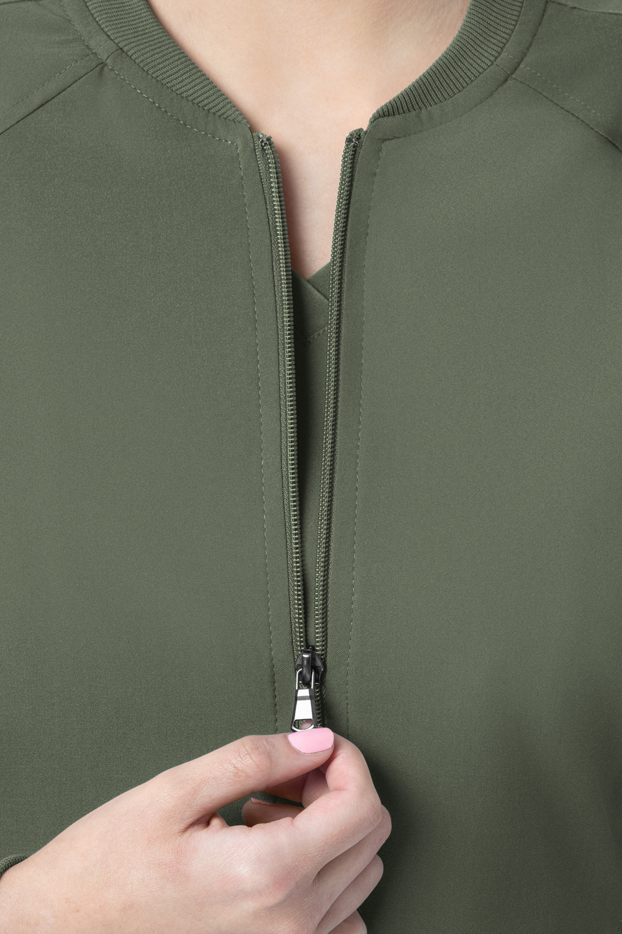 CHAQUETA CLINICA MUJER MOMENTUM 5061 VERDE OLIVO