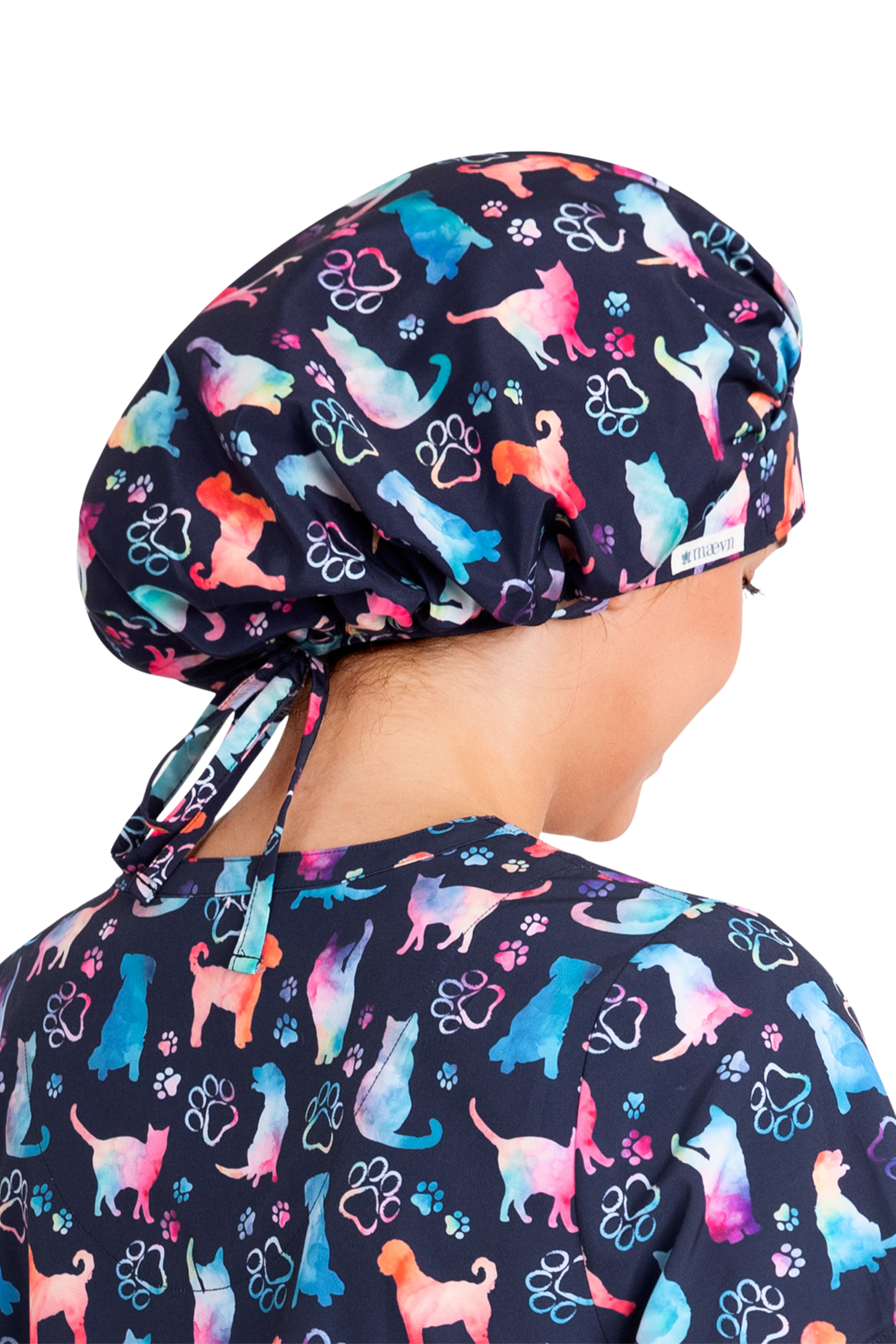 GORRO CLINICO MUJER ESTAMPADO MAEVN NC325 FOCO