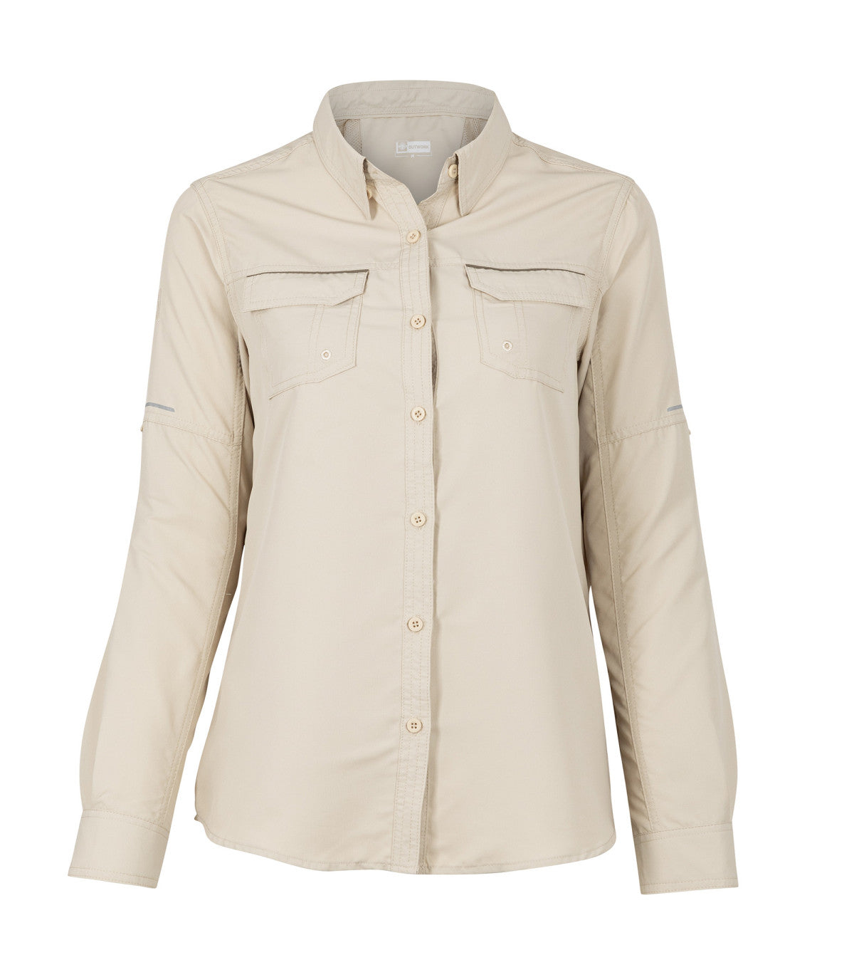 BLUSA RIPSTOP JUBAE MANGA LARGA MUJER 06005 KHAKY