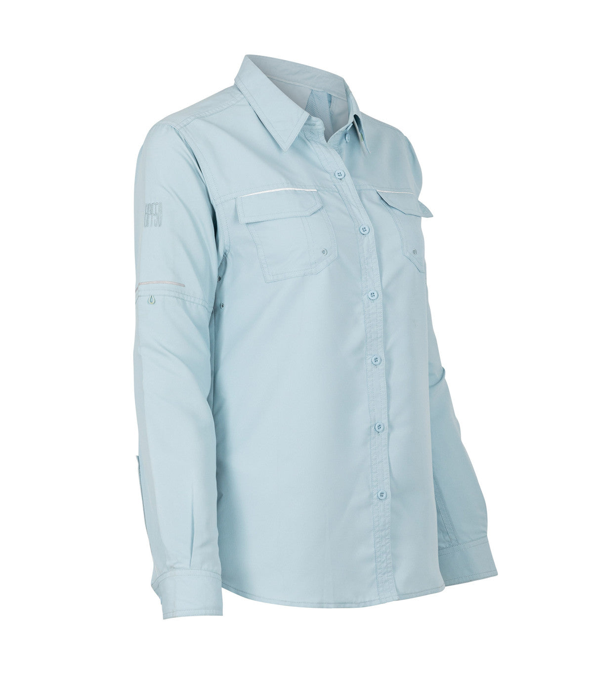BLUSA RIPSTOP JUBAE MANGA LARGA MUJER 06005 CELESTE CLARO