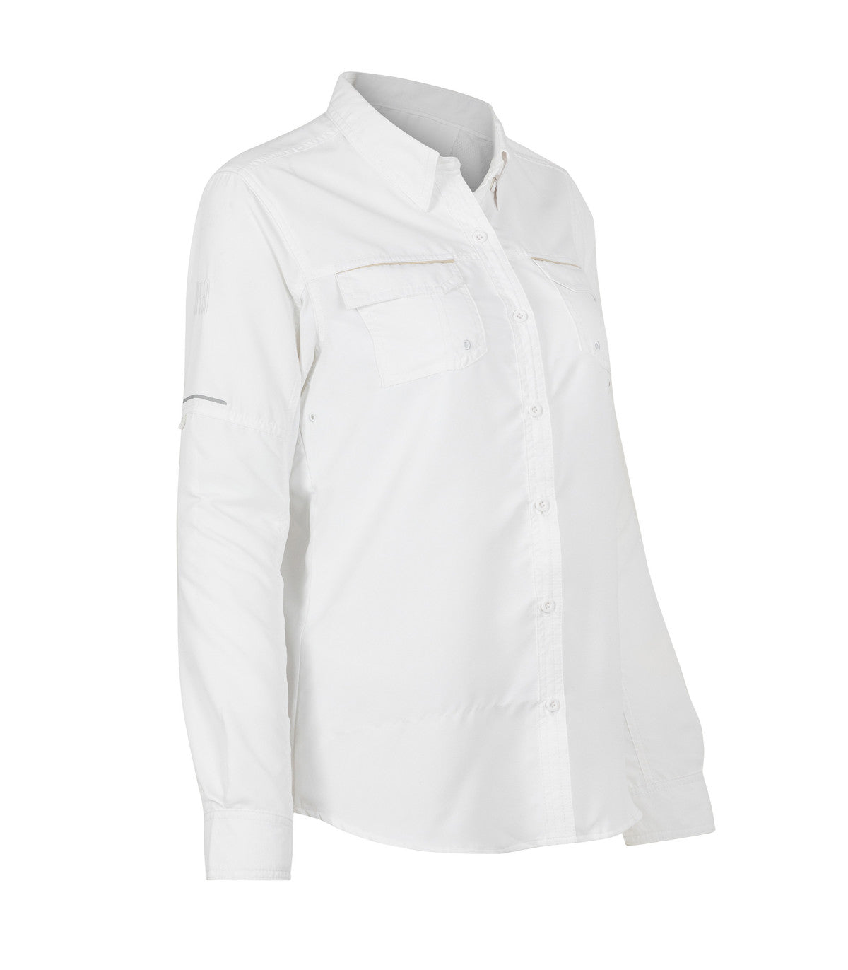 BLUSA RIPSTOP JUBAE MANGA LARGA MUJER 06005 BLANCO