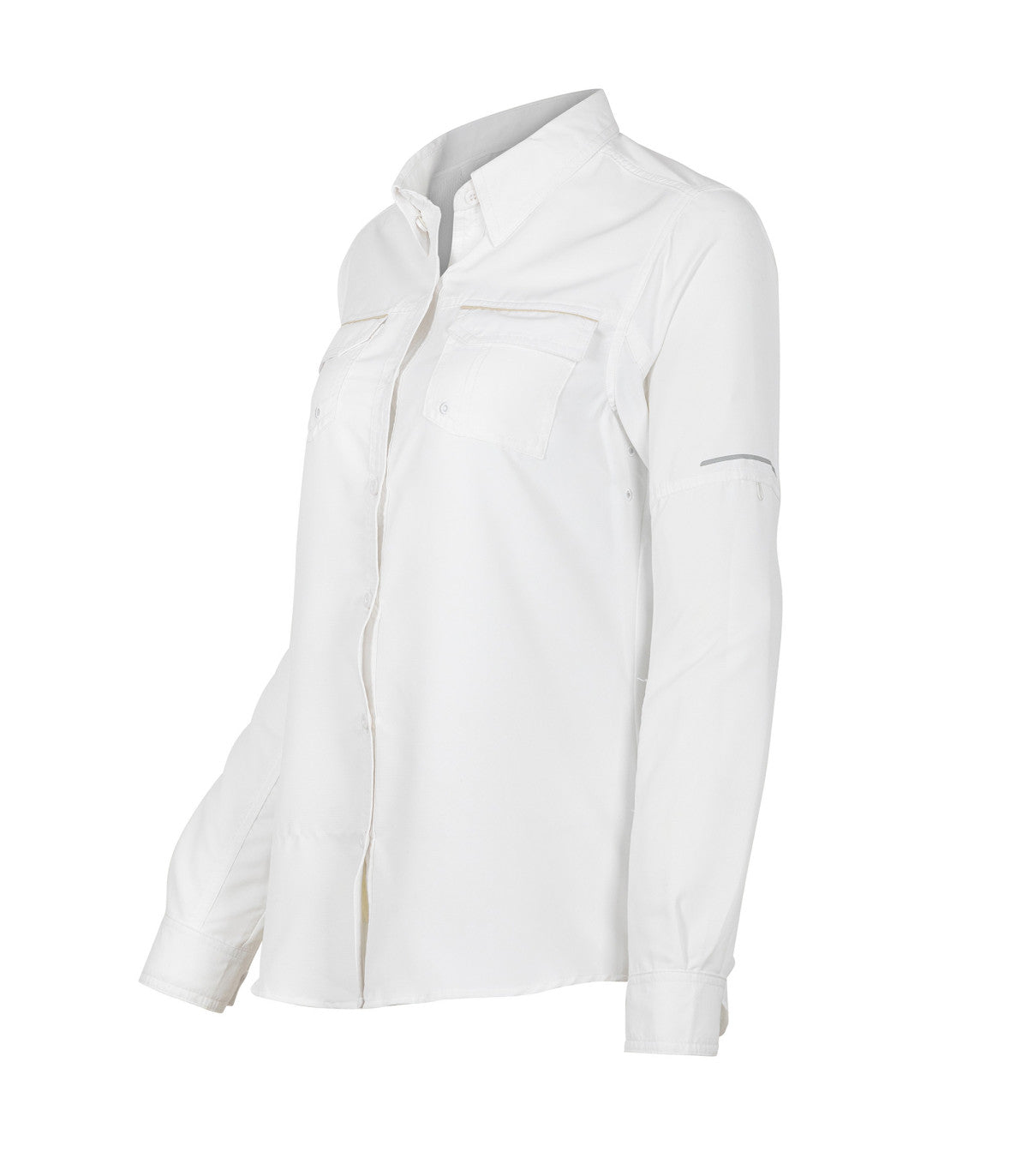 BLUSA RIPSTOP JUBAE MANGA LARGA MUJER 06005 BLANCO