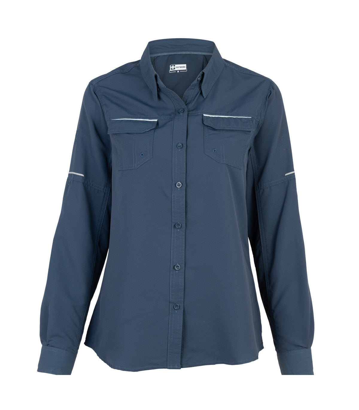 BLUSA RIPSTOP JUBAE MANGA LARGA MUJER 06005 AZUL ROYAL
