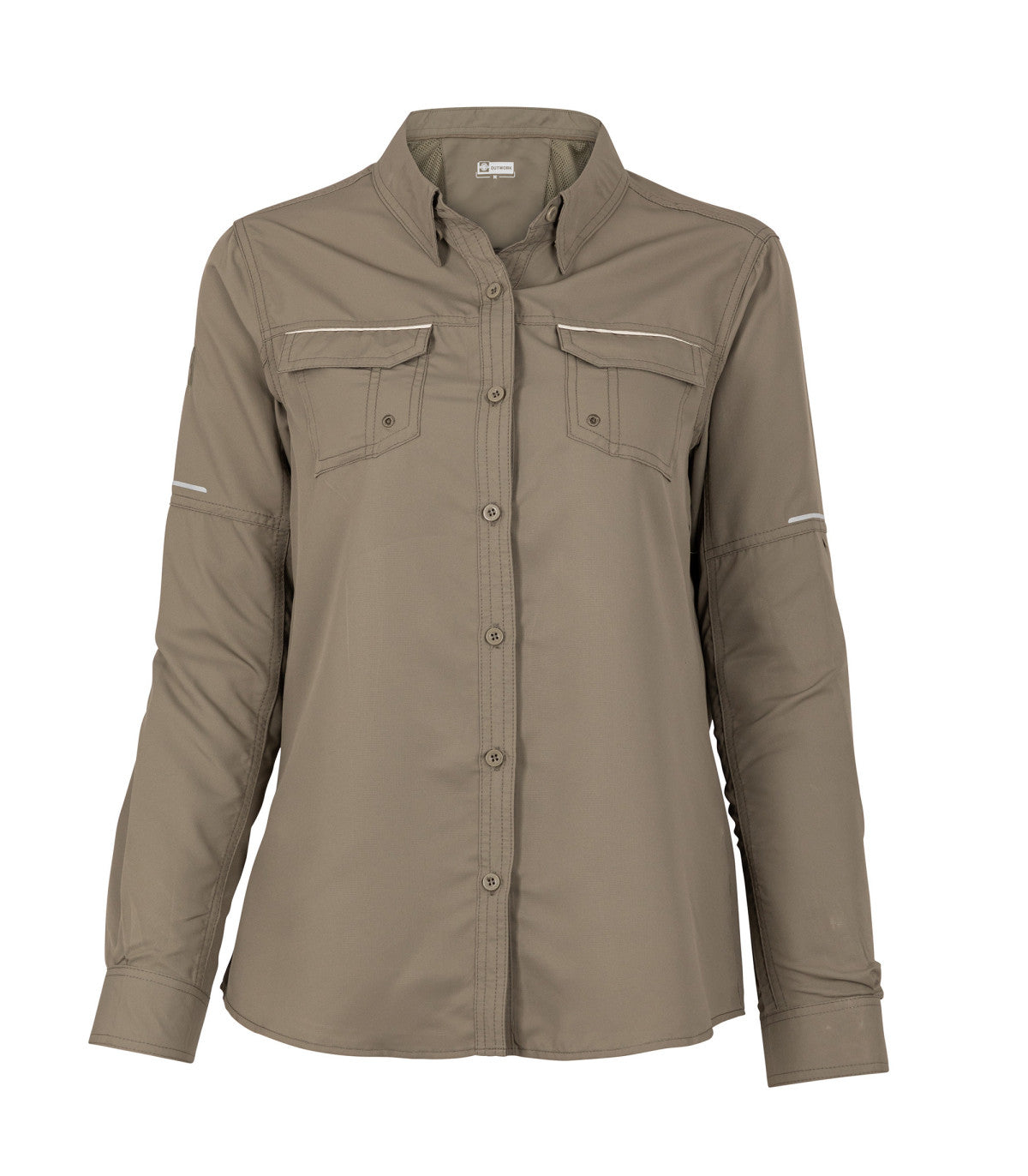 BLUSA RIPSTOP JUBAE MANGA LARGA MUJER 06005 VERDE MUSGO