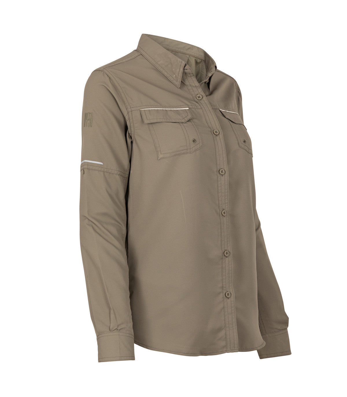 BLUSA RIPSTOP JUBAE MANGA LARGA MUJER 06005 VERDE MUSGO