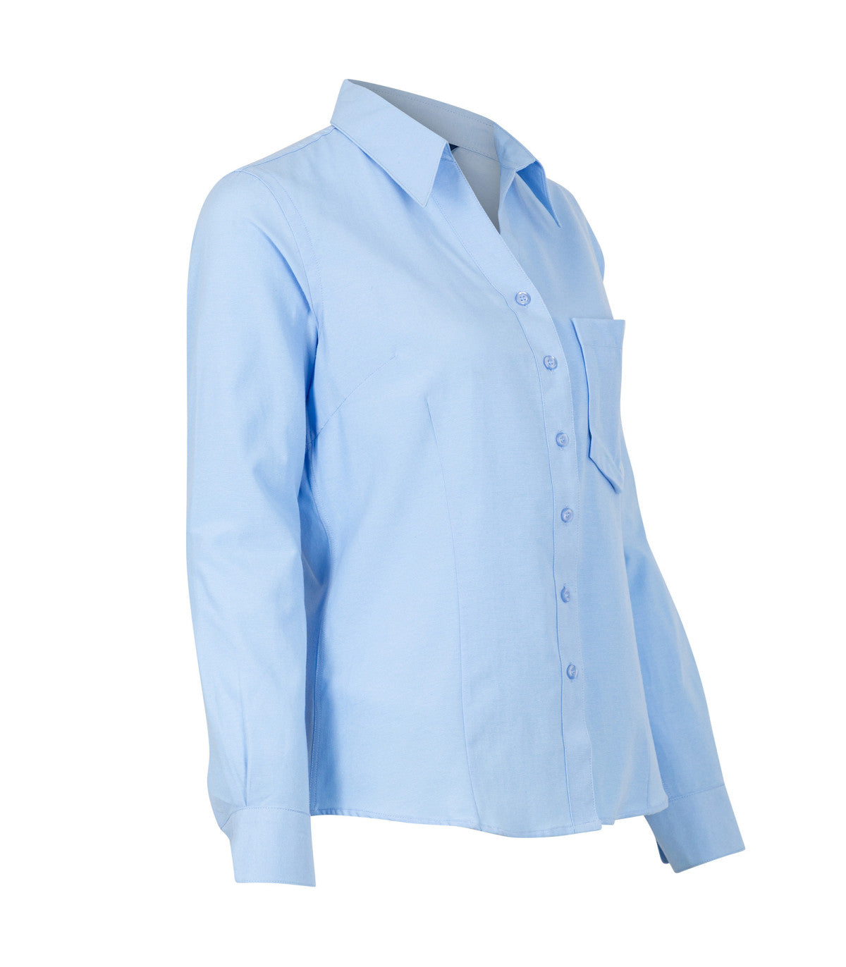 BLUSA OXFORD CLASSIC M/LARGA MUJER 06052  CELESTE CLARO