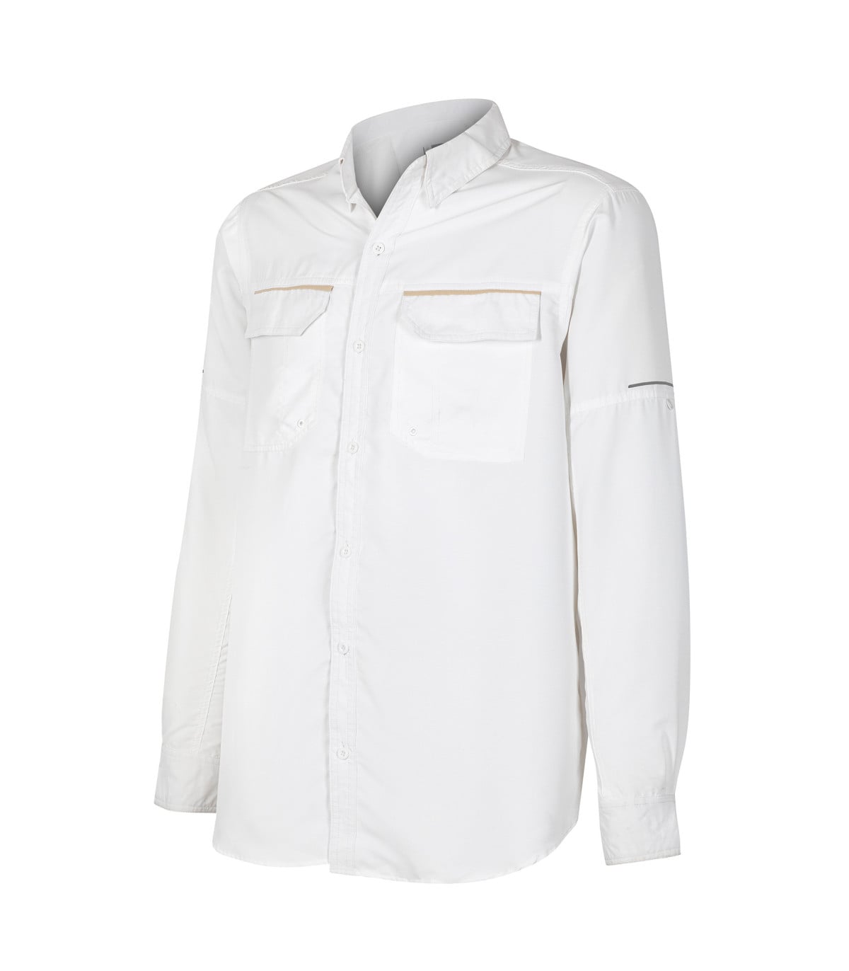 CAMISA RIPSTOP JUBAE MANGA LARGA HOMBRE 06004 BLANCO