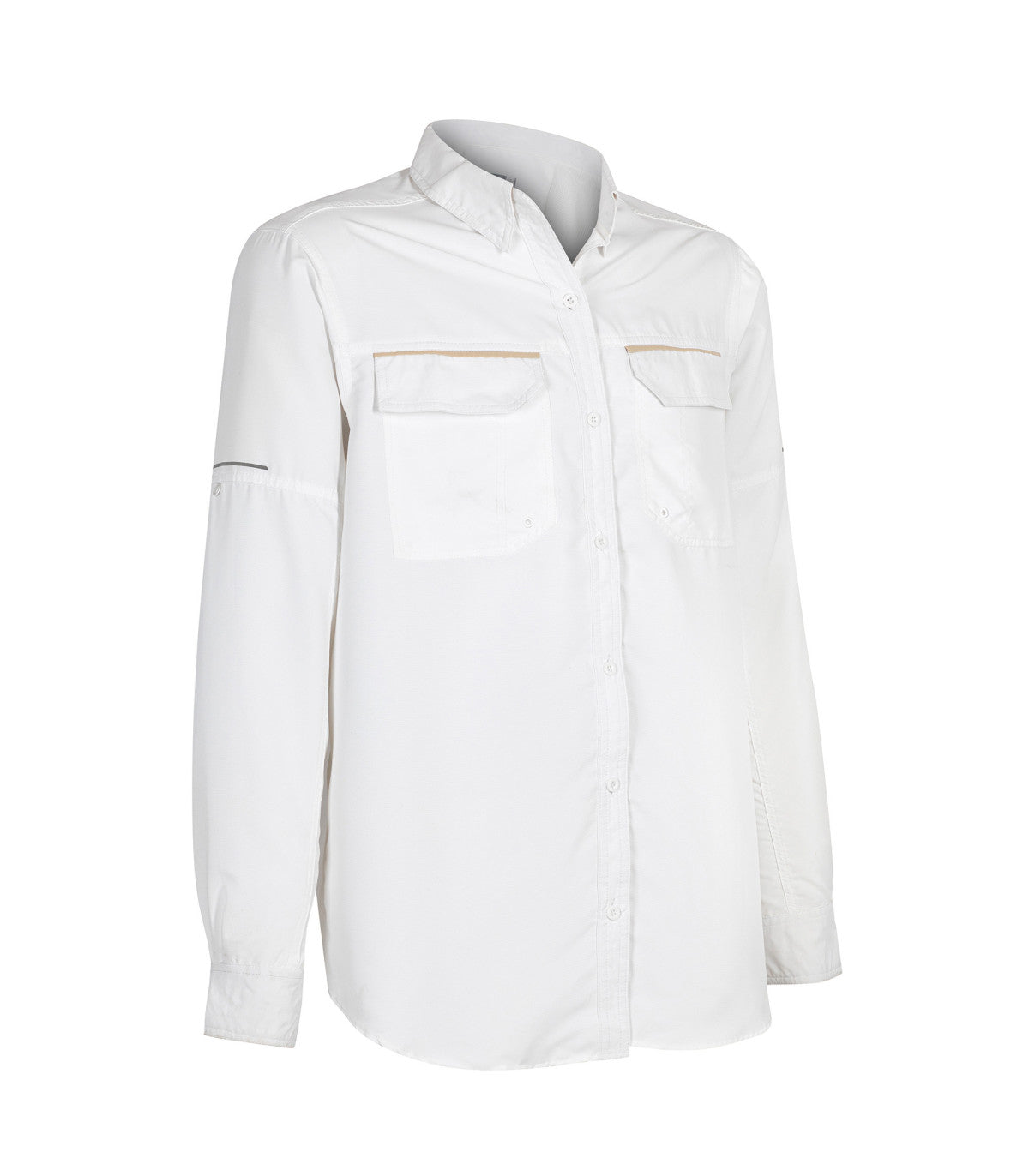 CAMISA RIPSTOP JUBAE MANGA LARGA HOMBRE 06004 BLANCO